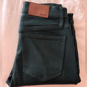 Madewell Dark Forest Green Skinny Jeans  - NWOT